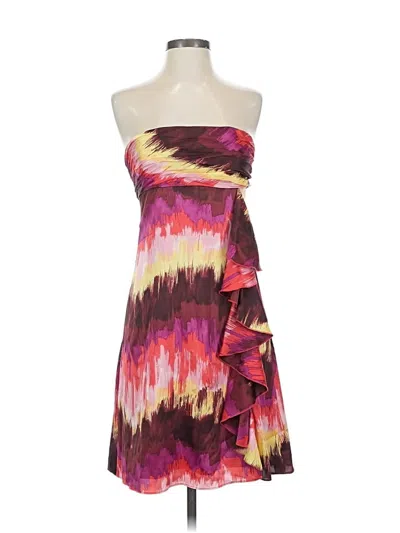 Pre-owned Gianni Bini Cocktail Dress In Burgundy