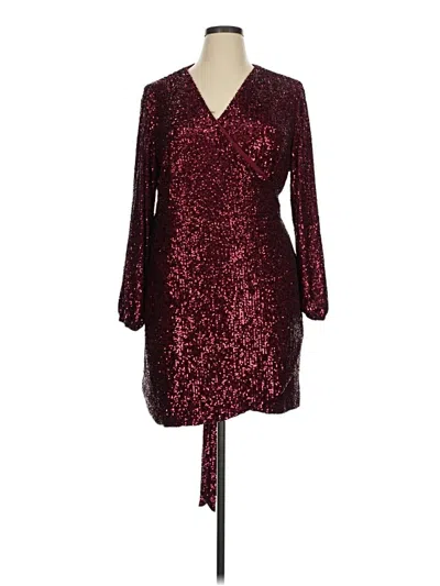 Pre-owned Gianni Bini Cocktail Dress In Burgundy