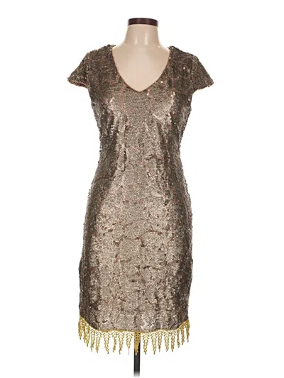 Pre-owned Gianni Bini Cocktail Dress In Gold