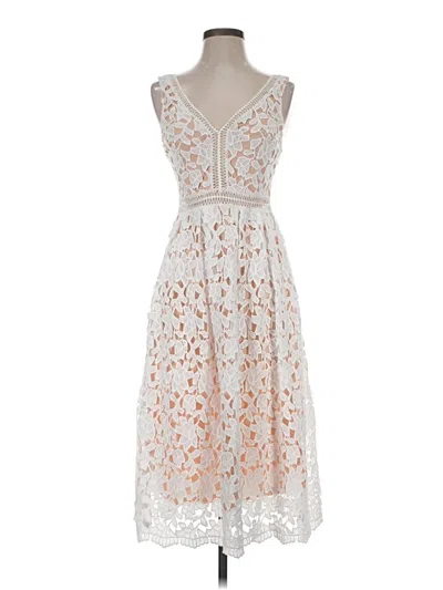 Pre-owned Gianni Bini Cocktail Dress In Ivory