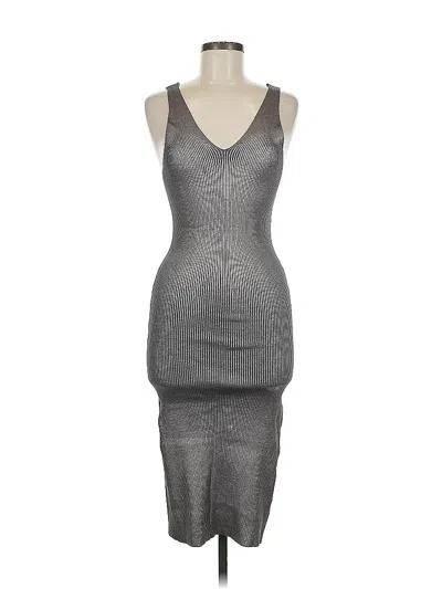 Pre-owned Gianni Bini Cocktail Dress In Silver