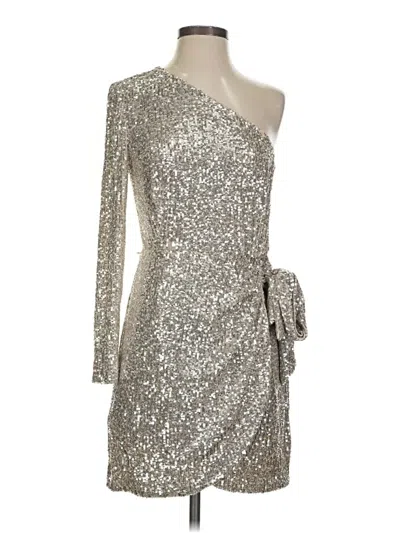 Pre-owned Gianni Bini Cocktail Dress In Silver
