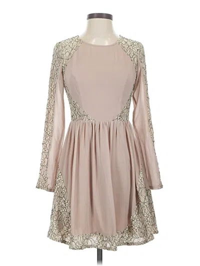 Pre-owned Gianni Bini Cocktail Dress In Tan