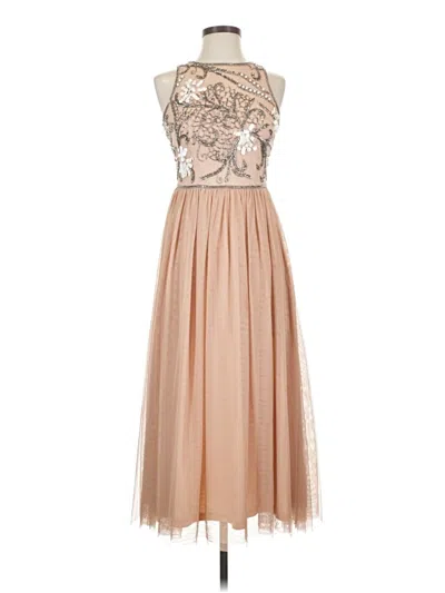 Pre-owned Gianni Bini Cocktail Dress In Tan