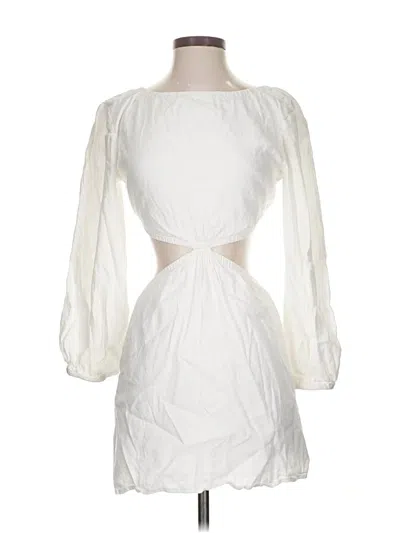 Pre-owned Gianni Bini Cocktail Dress In White
