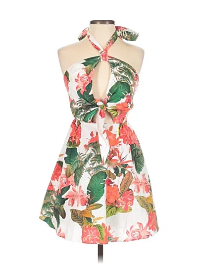 Pre-owned Gianni Bini Cocktail Dress In White