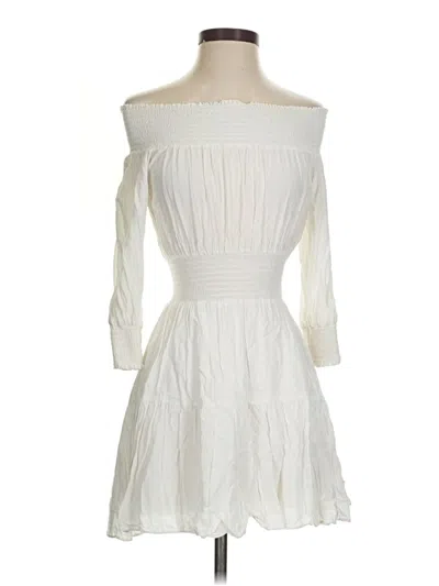 Pre-owned Gianni Bini Cocktail Dress In White
