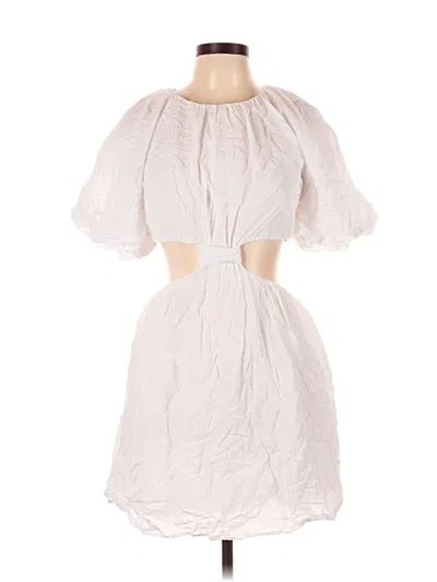 Pre-owned Gianni Bini Cocktail Dress In White