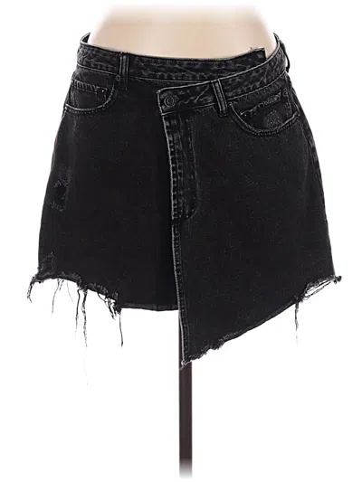 Pre-owned Gianni Bini Denim Skirt In Black
