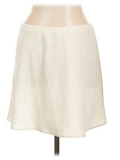 Pre-owned Gianni Bini Formal Skirt In White
