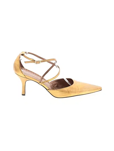 Pre-owned Gianni Bini Heels In Gold