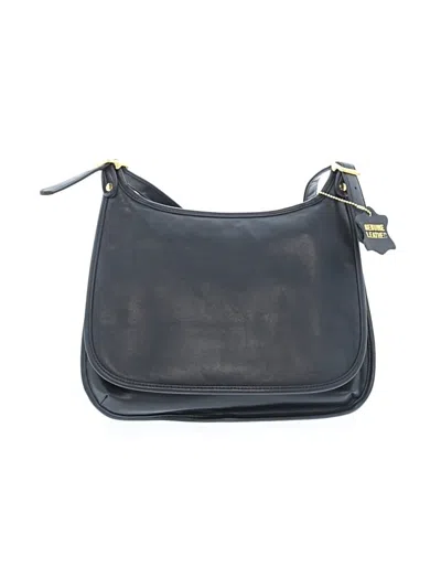 Pre-owned Gianni Bini Leather Crossbody Bag In Blue
