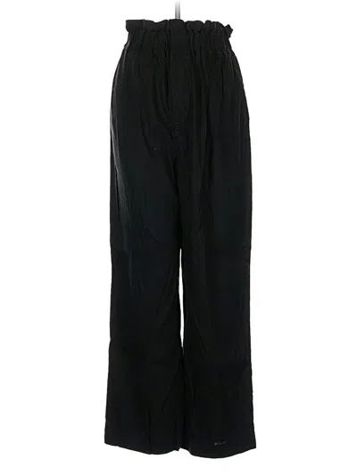 Pre-owned Gianni Bini Linen Pants In Black