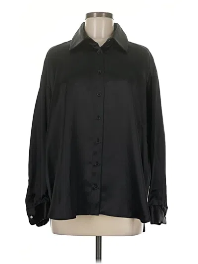 Pre-owned Gianni Bini Long Sleeve Blouse In Black