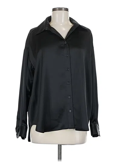 Pre-owned Gianni Bini Long Sleeve Blouse In Black