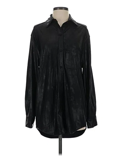 Pre-owned Gianni Bini Long Sleeve Blouse In Black