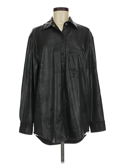 Pre-owned Gianni Bini Long Sleeve Blouse In Black