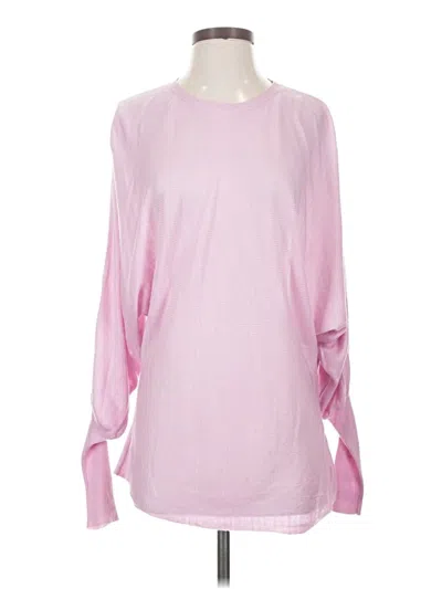 Pre-owned Gianni Bini Long Sleeve Blouse In Pink