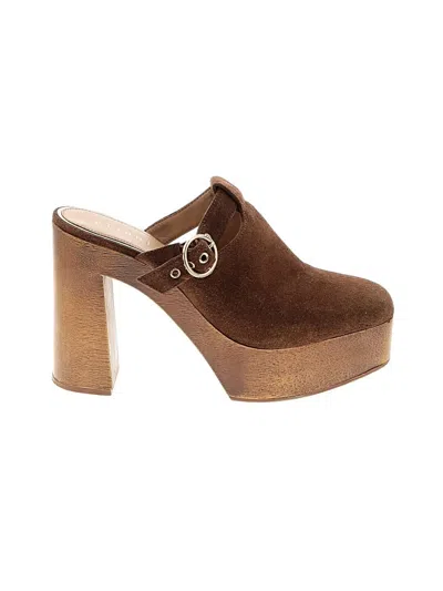 Pre-owned Gianni Bini Mule/clog In Brown