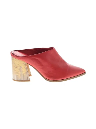 Pre-owned Gianni Bini Mule/clog In Red