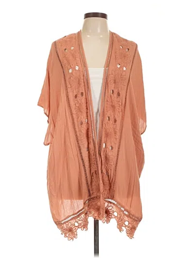 Pre-owned Gianni Bini Poncho In Orange