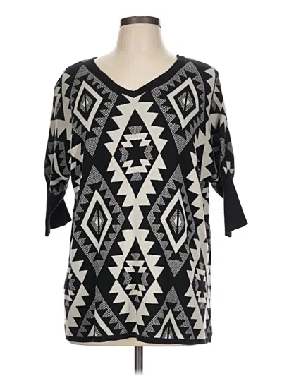 Pre-owned Gianni Bini Pullover Sweater In Black