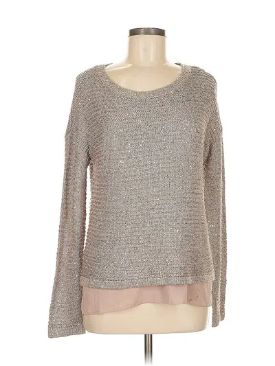 Pre-owned Gianni Bini Pullover Sweater In Tan