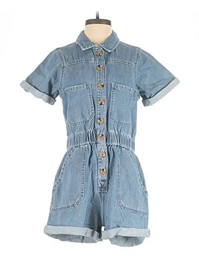 Pre-owned Gianni Bini Romper In Blue