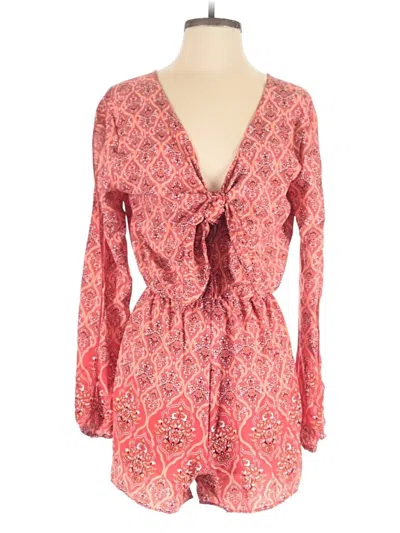 Pre-owned Gianni Bini Romper In Pink