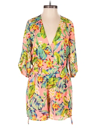 Pre-owned Gianni Bini Romper In Yellow