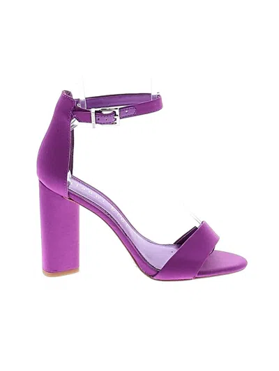 Pre-owned Gianni Bini Sandals In Purple