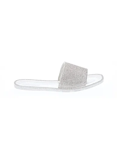 Pre-owned Gianni Bini Sandals In Silver