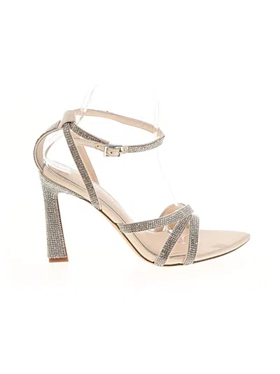 Pre-owned Gianni Bini Sandals In Silver