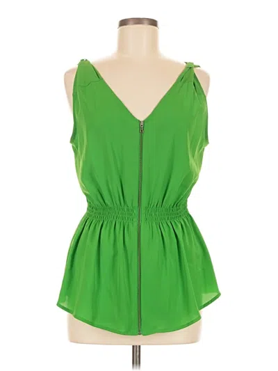 Pre-owned Gianni Bini Sleeveless Blouse In Green