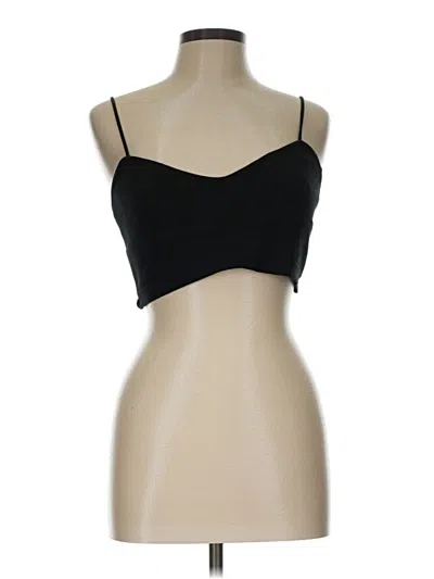 Pre-owned Gianni Bini Sleeveless Top Black Sweetheart Neckline Tops