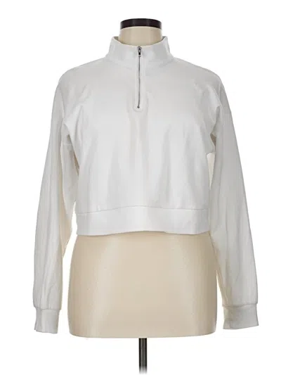 Pre-owned Gianni Bini Sweatshirt In White