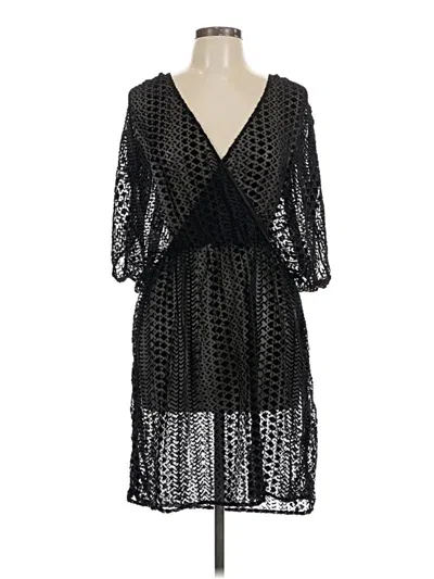 Pre-owned Gianni Bini Swimsuit Cover Up In Black