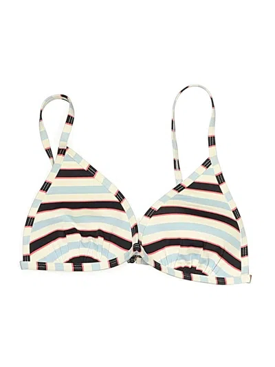 Pre-owned Gianni Bini Swimsuit Top Blue Print Pattern Swimwear