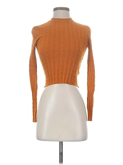 Pre-owned Gianni Bini Turtleneck Sweater In Orange