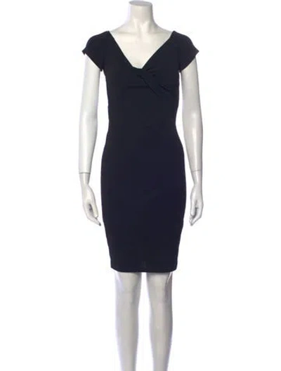 Pre-owned Gianni Bini V-neck Knee-length Dress W/ Tags In Black