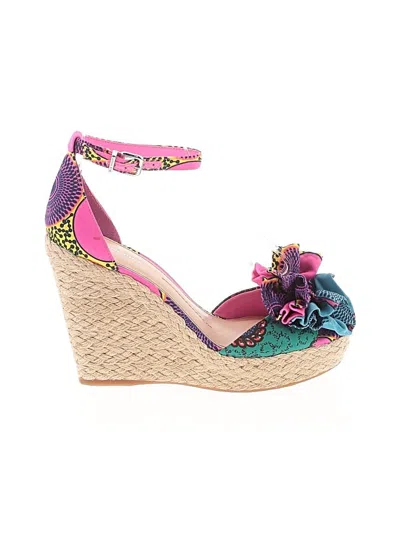 Pre-owned Gianni Bini Wedges In Purple