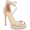 Gianni Bini Women's Corielle Glitter Ankle Strap Platform Sandals In Gold In Gold
