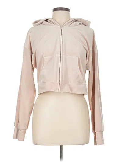 Pre-owned Gianni Bini Zip Up Hoodie In Brown