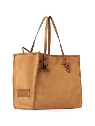 Gianni Chiarini 32 Miss Marcella Suede Shoulder Bag In Brown