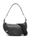 Gianni Chiarini Aisha Crescent Leather Shoulder Bag In Black