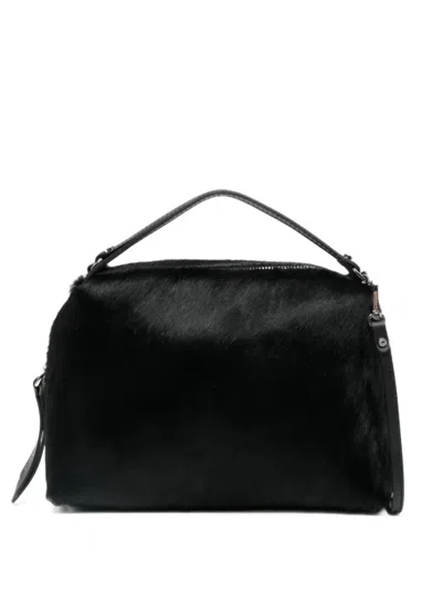 Gianni Chiarini Alifa Calf-hair Tote Bag In Black