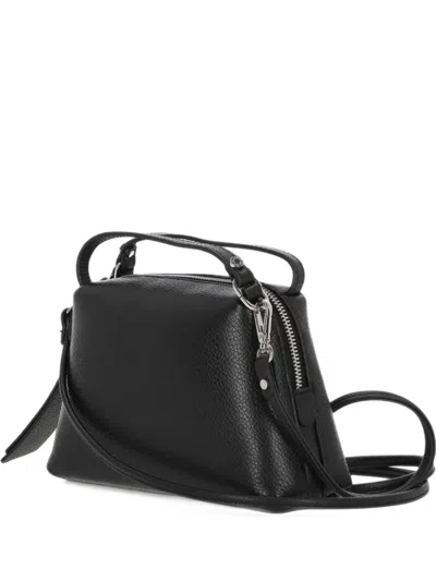 Gianni Chiarini Alifa Grained Leather Tote Bag In Black