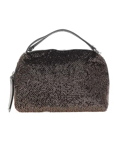 Gianni Chiarini Small Alifa Sequin-embellished Tote Bag In Brown