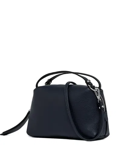 Gianni Chiarini Alifa Leather Shoulder Bag In Blue