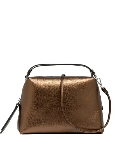 Gianni Chiarini Alifa Metallic Mini Tote Bag In Brown